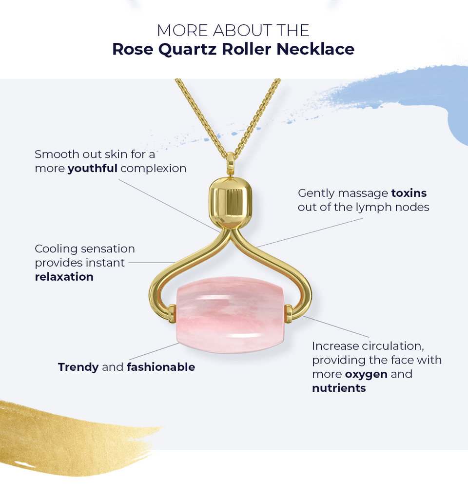 skincare benefits of a rose quartz necklace