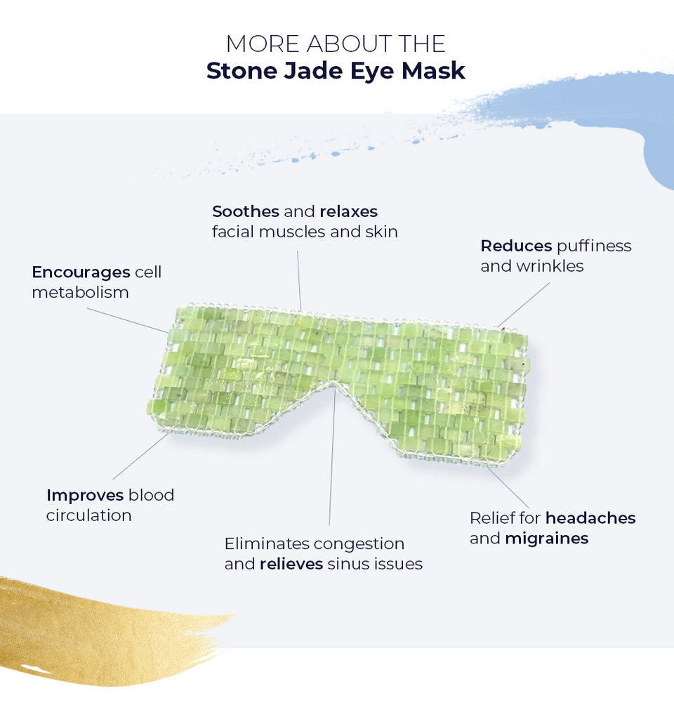 Alana Mitchell Stone Jade Eye Mask - Green