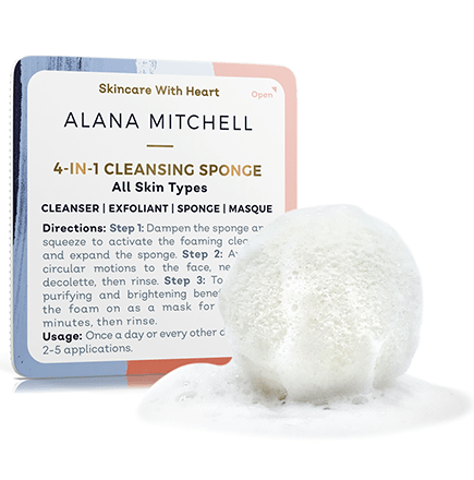 Alana Mitchell 4-In-1 Cleansing Sponge - Alana Mitchell Skincare